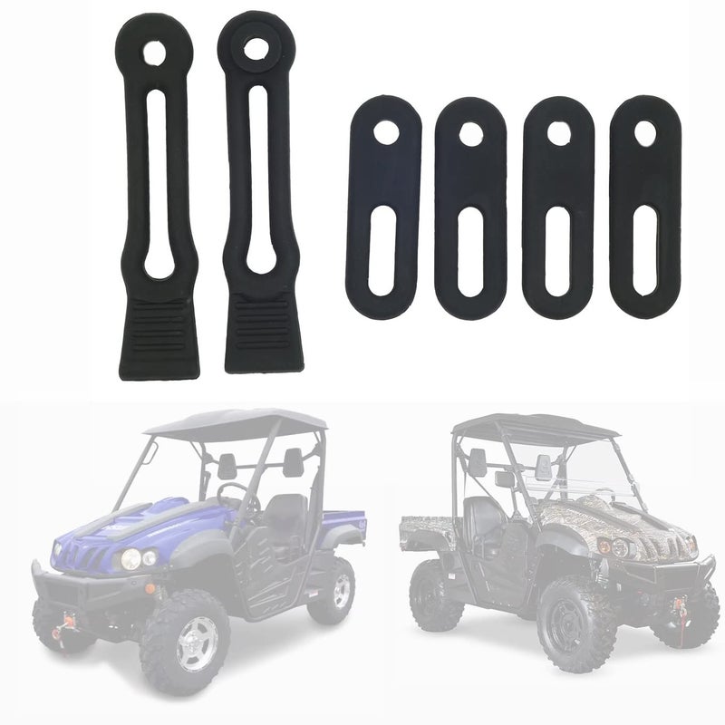 koxuyim Hood Straps Door Rubber Return Latch Kit Set for Yamaha Rihino Hisun, Compatible with Yamaha Rihino Hisun UTV 500 700 HS700 MSU500 Massimo YS TSC - Image 1